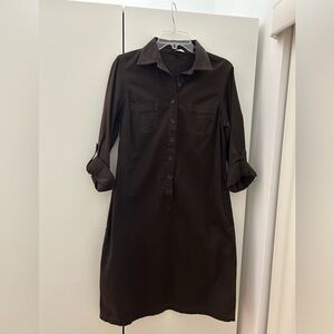 Lands End, brown, chino dress Size 10